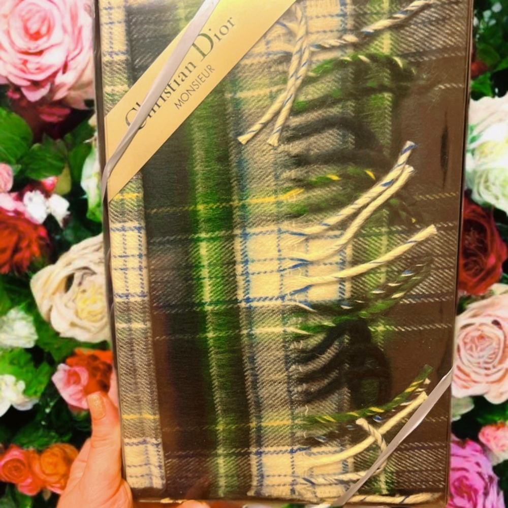 Christian Dior Plaid Scarf
